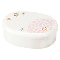 たつみや 弁当箱 480ml 小判一段弁当 パール百華 ピンク 489622 1個（直送品）