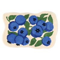 クレエ 玄関マット EIBORIE フルーツフロアマット 室内 ブルーベリー 491101 1個（直送品）