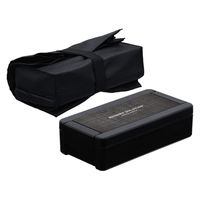 岩崎工業 弁当箱 1段 850ml パッキン一体式 イージーケアランチボックス 箸 保冷バッグ付 ブラック 492677 1個（直送品）