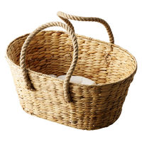 ちどり産業 ペット ベッド ヒヤシンス ハンドル付きバスケット 493953 1個（直送品）