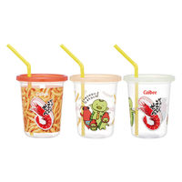 スケーター タンブラー 320ml ストロー付タンブラー3個入 かっぱえびせん 494192 1個（直送品）