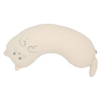 ティーライフ ネックピロー にゃふにゃふ へそ天まくら ネコ アイボリー 494274 1個（直送品）