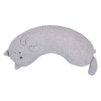 ティーライフ ネックピロー にゃふにゃふ へそ天まくら ネコ グレー 494275 1個（直送品）
