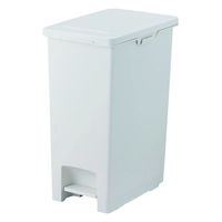 アスベル ゴミ箱 45L エバンペダルペール ペダル式 ホワイト 494544 1個（直送品）
