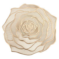 ルークラン ランチョンマット アプリクス フラワーレース ゴールド 494744 1個（直送品）