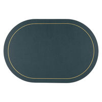 ルークラン ランチョンマット アプリクス オーバル グリーン 494745 1個（直送品）