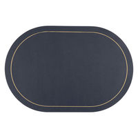 ルークラン ランチョンマット アプリクス オーバル ブルー 494746 1個（直送品）