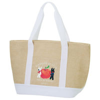 スケーター エコバッグ 麻風 トート 保冷 ショッピングバッグ リサ&ガスパール リンゴ柄 494978 1個（直送品）