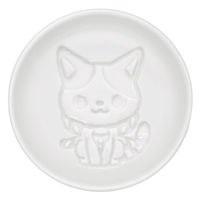 アルタ かぶきにゃんたろう 醤油皿 おすわり 495109 1個（直送品）