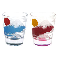 アルタ ショットグラス 65ml きらめく日本のショットグラス 2個入 赤青富士セット 495093 1個（直送品）