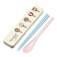 スケーター 抗菌コンビセット ウッドストック トラベル 箸 スプーン 495285 1個（直送品）