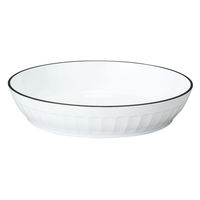 ミタニ プレート グルーブサークルプレート ナチュール ホワイト 495353 1個（直送品）