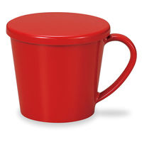ミタニ マグカップ フタ付マグカップ ナチュール レッド 495383 1個（直送品）