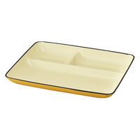 ミタニ ランチプレート ミールプレート ナチュール マスタード 495386 1個（直送品）