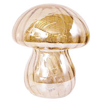 ケーアイジャパン テーブルライト ガラス製 きのこ型 マッシュルームライト ゴールド 495436 1個（直送品）