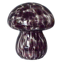 ケーアイジャパン テーブルライト ガラス製 きのこ型 マッシュルームライト ダークブラウン 495437 1個（直送品）