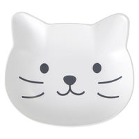 カノー catte face 抗菌 プレート 白 495504 1個（直送品）