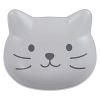 カノー catte face 抗菌 プレート グレー 495505 1個（直送品）