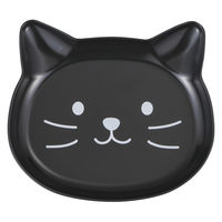 カノー catte face 抗菌 ランチプレート 黒 495514 1個（直送品）