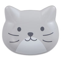 カノー catte face 抗菌 プレート グレー白 495507 1個（直送品）