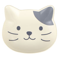 カノー catte face 抗菌 プレート 白グレー 495510 1個（直送品）
