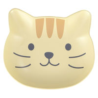 カノー catte face 抗菌 プレート 茶トラ 495509 1個（直送品）