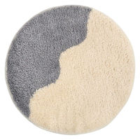 クレエ チェアパッド キャンパスタフトチェアパッドウェーブ 洗える グレー 495588 1個（直送品）