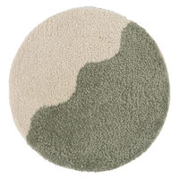 クレエ チェアパッド キャンパスタフトチェアパッドウェーブ 洗える グリーン 495590 1個（直送品）