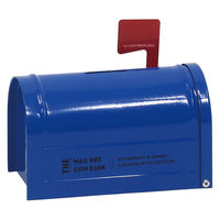 クレエ 貯金箱 ポストジェネラル メールボックス コインバンク 鍵付き ブルー 495601 1個（直送品）