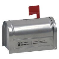 クレエ 貯金箱 ポストジェネラル メールボックス コインバンク 鍵付き シルバー 495600 1個（直送品）