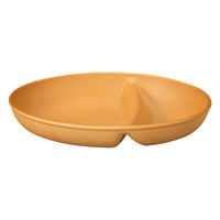 ミタニ ランチプレート 木目仕切付オーバルボウル 抗菌加工 ナチュラル 495669 1個（直送品）