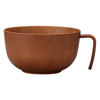 ミタニ ボウル 持ち手付スープボウル 抗菌加工 ミディアムブラウン 495656 1個（直送品）