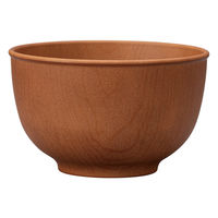 ミタニ ボウル 木目ラウンドボウル M 抗菌加工 ミディアムブラウン 495650 1個（直送品）