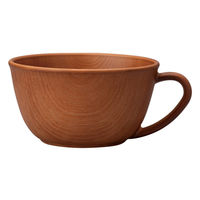 ミタニ ボウル 木目スープカップ 抗菌加工 ミディアムブラウン 495654 1個（直送品）