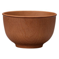 ミタニ ボウル 木目ラウンドボウル S 抗菌加工 ミディアムブラウン 495648 1個（直送品）