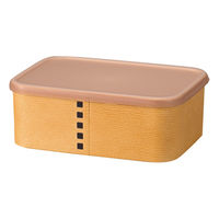 ミタニ 保存容器 わっぱ保存容器 長角 450ml 白木 495743 1個（直送品）