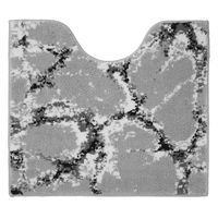 ヨコズナクリエーション トイレマット 55×60cm トイレ足元マット マーブル柄 グレー 495782 1個（直送品）