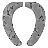 ヨコズナクリエーション 便座クッション さらふわ マーブル柄 グレー 495786 1個（直送品）