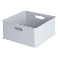 カラーボックス 横置き インナーボックス 収納 1/3 ナチュラ インボックス プラスチック 日本製 グレー 496318 1個（直送品）