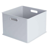 カラーボックス 横置き インナーボックス 収納 ハーフ ナチュラ インボックス プラスチック 日本製 グレー 496319 1個（直送品）