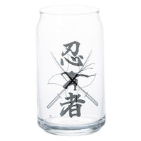 サンアート グラス 360ml 缶型グラス 忍者 496485 1個（直送品）