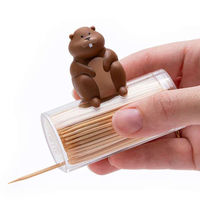 アントレックス つまようじ入れ Peleg Design Woody ピックホルダー ビーバー 496633 1個（直送品）