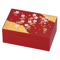 ミタニ アクセサリーケース アクセサリーBOX 小 箔工芸 山中塗 和風 小物入れ 祥雲桜 496659 1個（直送品）