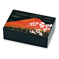 ミタニ アクセサリーBOX 富士さくら 山中塗 和風 小物入れ 496661 1個（直送品）