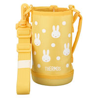 サーモス カバー ストラップ付 水筒 FJJ-600WF 専用 イエローホワイト 496670 1個（直送品）