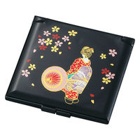 ミタニ コンパクトミラー 角コンパクトミラー 山中塗 和風 舞妓 496862 1個（直送品）