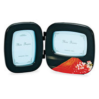 ミタニ フォトフレーム 小判ダブルピクチャー 富士さくら 山中塗 496835 1個（直送品）