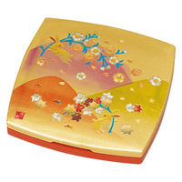 ミタニ コンパクトミラー 胴張ポケットミラー 箔工芸 明日香 山中塗 和風 496864 1個（直送品）