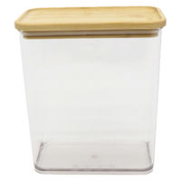 イトウ 保存容器 2.4L 木目調 クリア 保存ケース 497105 1個（直送品）