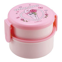 スケーター 弁当箱 500ml 丸型ランチボックス2段 エスターバニー 497497 1個（直送品）